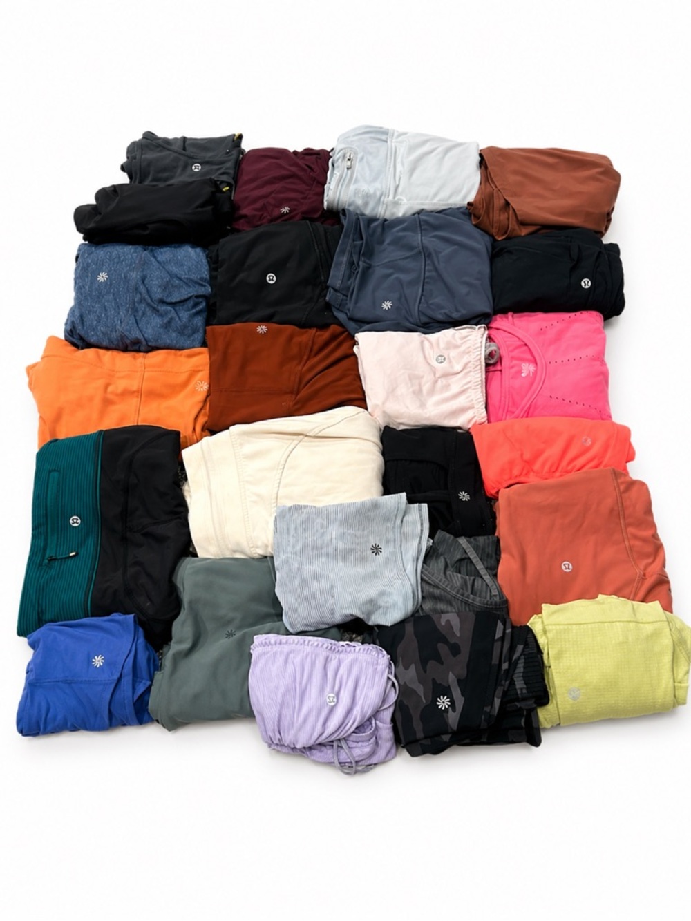 Lululemon & Athleta Women’s Clothing Lot Mixed Styles Sizes Wholesale 25 Pieces